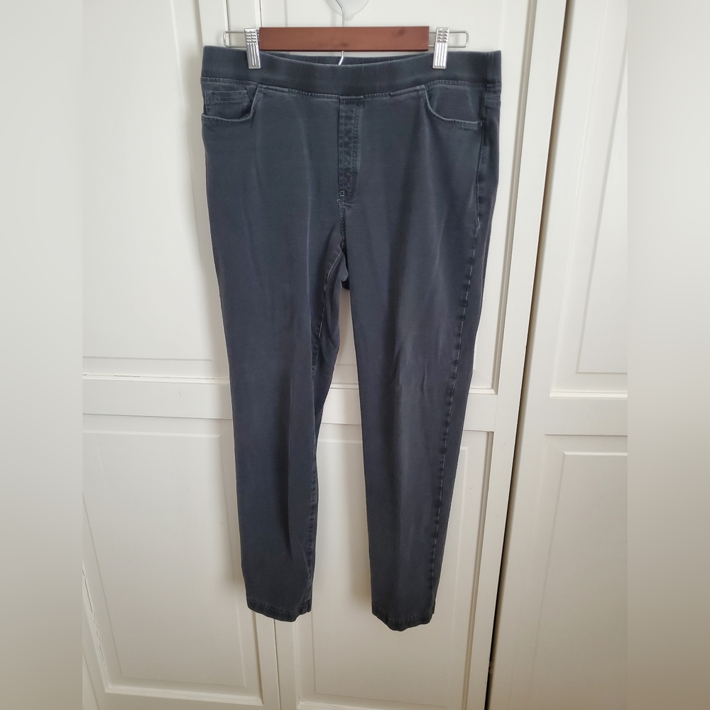 LOT of 2 J Jill Pure Jill Black Knit Skinny Jeans, Size M